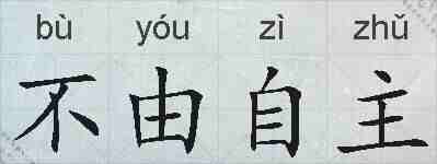 不由自主的拼音