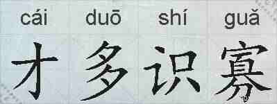 才多识寡的拼音