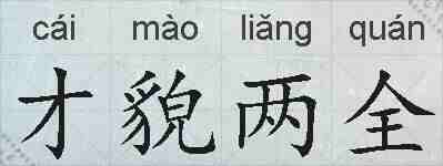 才貌两全的拼音