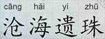 沧海遗珠的拼音