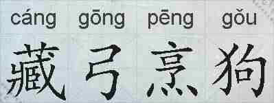 藏弓烹狗的拼音