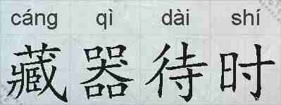 藏器待时的拼音