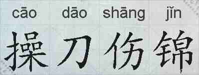操刀伤锦的拼音
