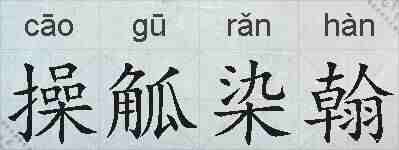 操觚染翰的拼音