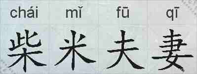 柴米夫妻的拼音