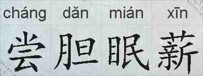 尝胆眠薪的拼音