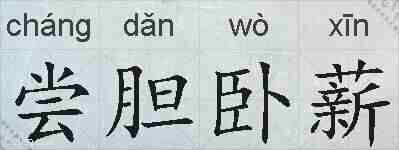 尝胆卧薪的拼音