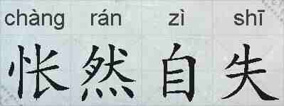 怅然自失的拼音