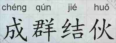 成群结伙的拼音