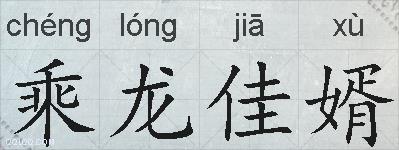 乘龙佳婿的拼音