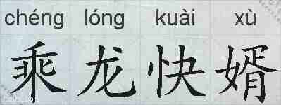 乘龙快婿的拼音