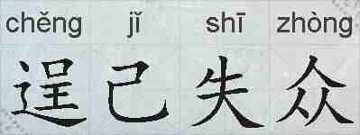 逞己失众的拼音