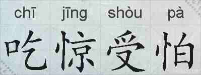 吃惊受怕的拼音