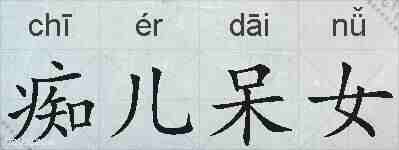 痴儿呆女的拼音