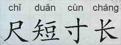 尺短寸长的拼音
