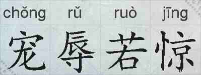 宠辱若惊的拼音