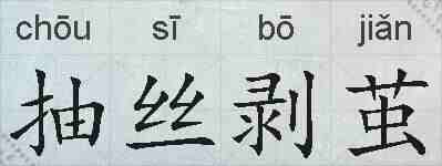 抽丝剥茧的拼音