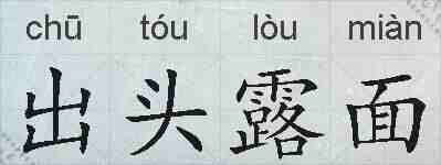 出头露面的拼音