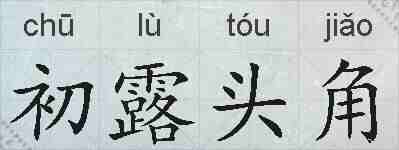 初露头角的拼音