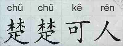 楚楚可人的拼音
