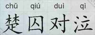 楚囚对泣的拼音