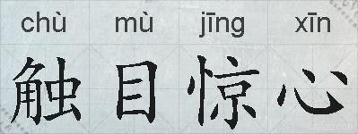 触目惊心的拼音