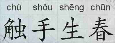 触手生春的拼音