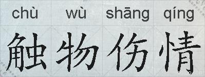 触物伤情的拼音