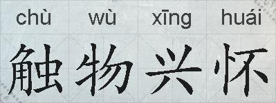 触物兴怀的拼音