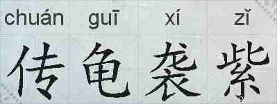 传龟袭紫的拼音