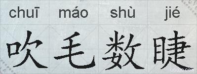 吹毛数睫的拼音