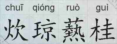 炊琼爇桂的拼音