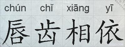 唇齿相依的拼音