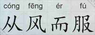 从风而服的拼音