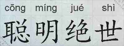 聪明绝世的拼音