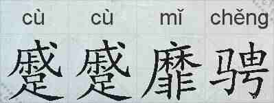 蹙蹙靡骋的拼音