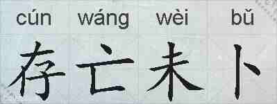 存亡未卜的拼音