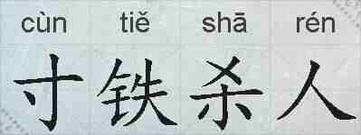 寸铁杀人的拼音