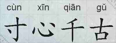 寸心千古的拼音