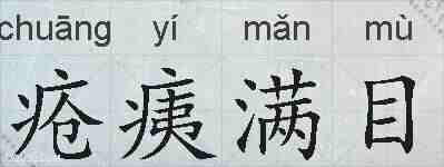疮痍满目的拼音