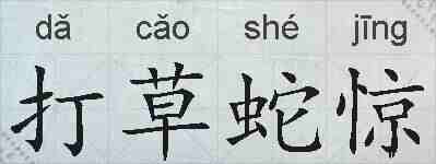 打草蛇惊的拼音