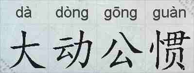 大动公惯的拼音