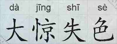 大惊失色的拼音