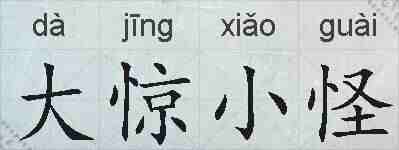 大惊小怪的拼音