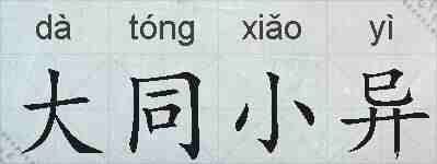 大同小异的拼音