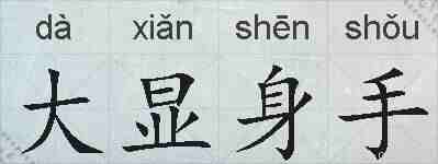 大显身手的拼音