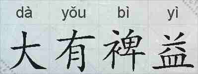 大有裨益的拼音