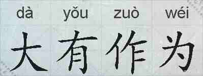 大有作为的拼音