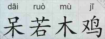 呆若木鸡的拼音