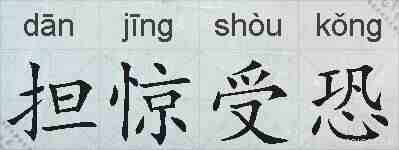担惊受恐的拼音